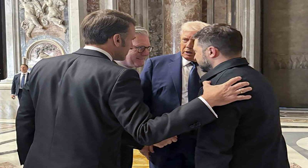 ABD, Ukrayna, Fransa ve İngiltere liderleri Vatikanda bir araya geldi