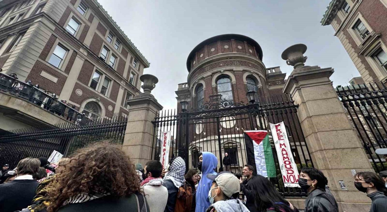 ABDde Columbia Üniversitesinde zincirli protesto
