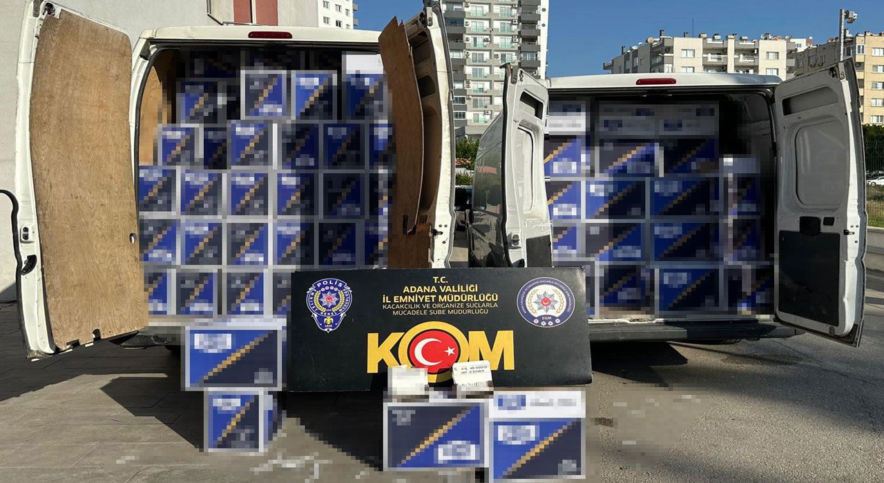 Adana’da 3 Milyon TL’lik Kaçak Makaron Operasyonu: 2 Kişi Tutuklandı