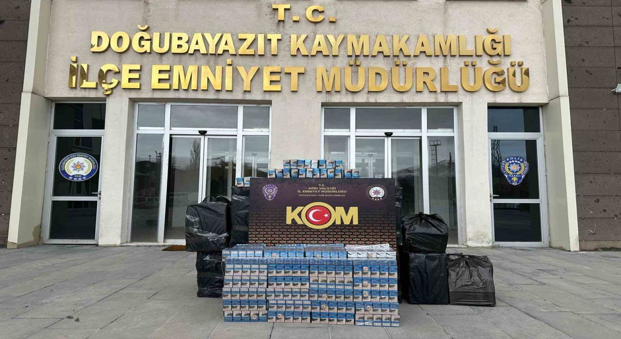 Ağrıda 10 bin paket kaçak sigara ele geçirildi