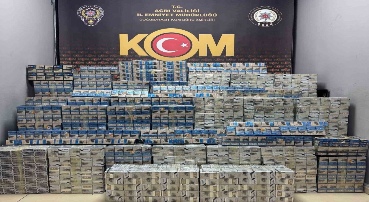 Ağrıda 7 bin 950 paket kaçak sigara ele geçirildi