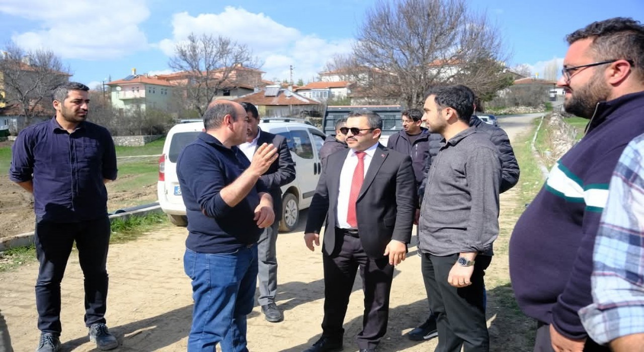 Akdağmadeninde dere ıslah çalışmaları başladı