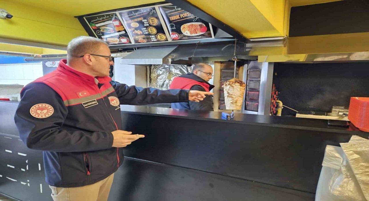 Akşehirde döner satış yerleri denetlendi