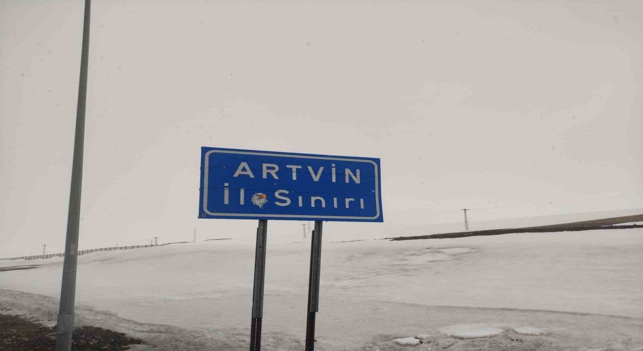 Ardahanın yüksek kesimlerinde kar yağışı etkili oldu
