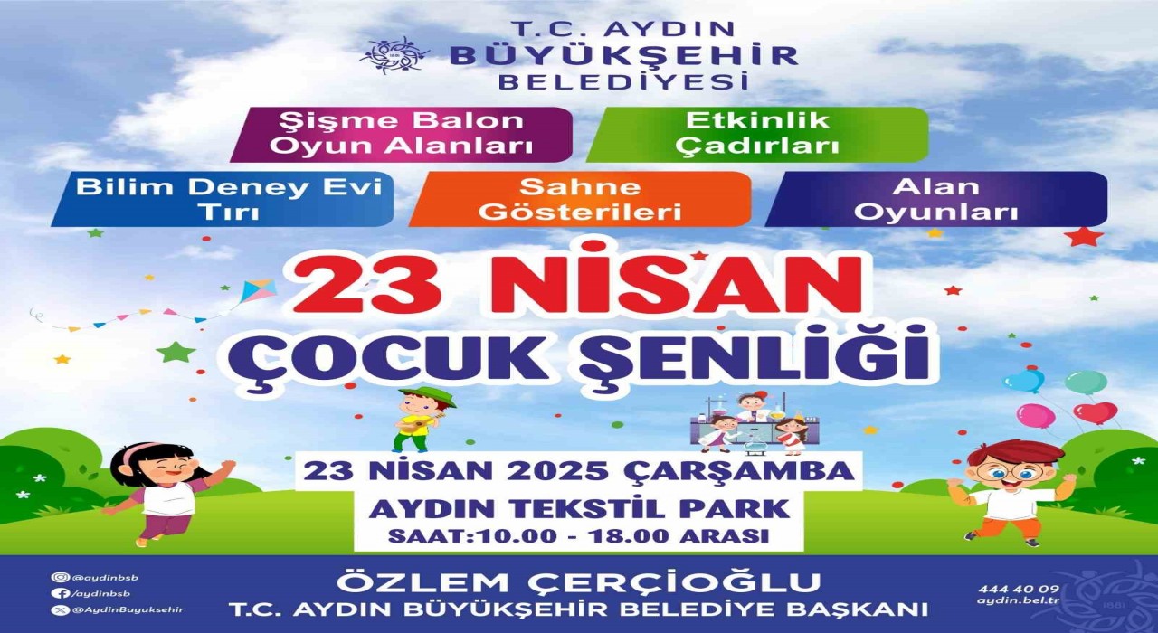 Aydınlı Çocuklar 23 Nisan coşkusunu Tekstil Parkta yaşayacak