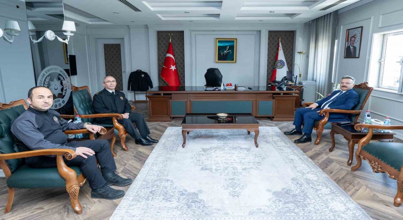 Babası vefat eden İl Emniyet Müdürü Yılmaza taziye ziyareti
