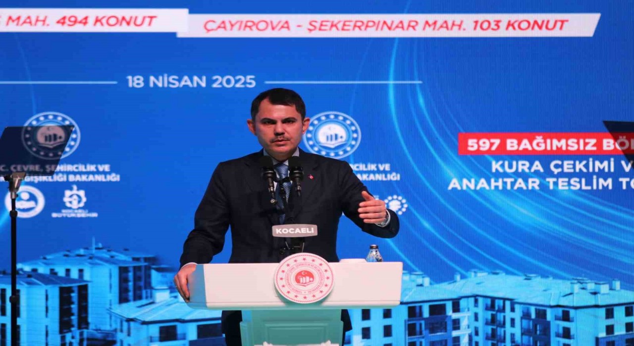 Bakan Kurum Kocaelide açıkladı: Vatandaşlarımız bundan böyle 2,5 milyon liraya kadar finans desteği alabilecek