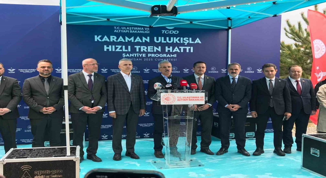 Bakan Uraloğlu: Karaman Ulukışla hızlı tren hattı büyük bir dönüşümün kapısını aralayacak