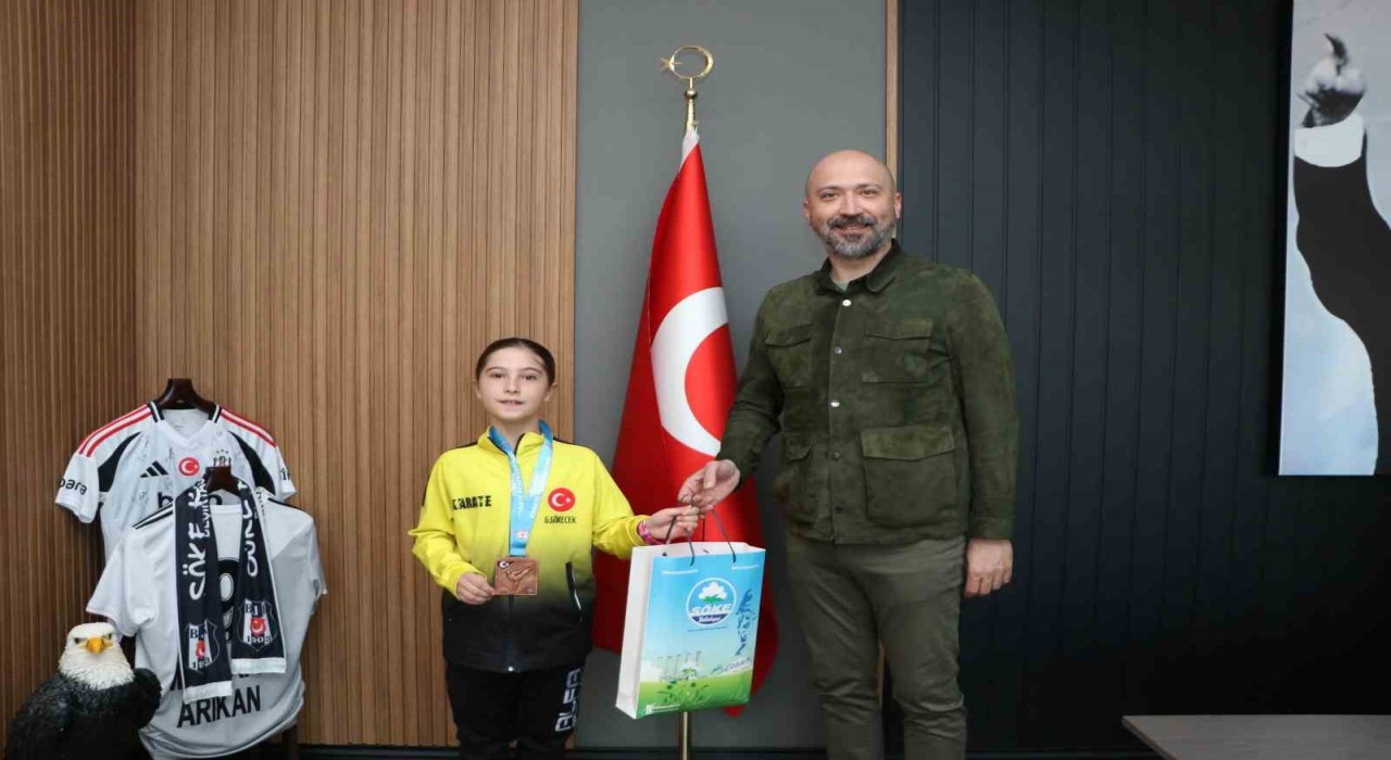 Başkan Arıkan, Milli Sporcu Göreceki Ağırladı
