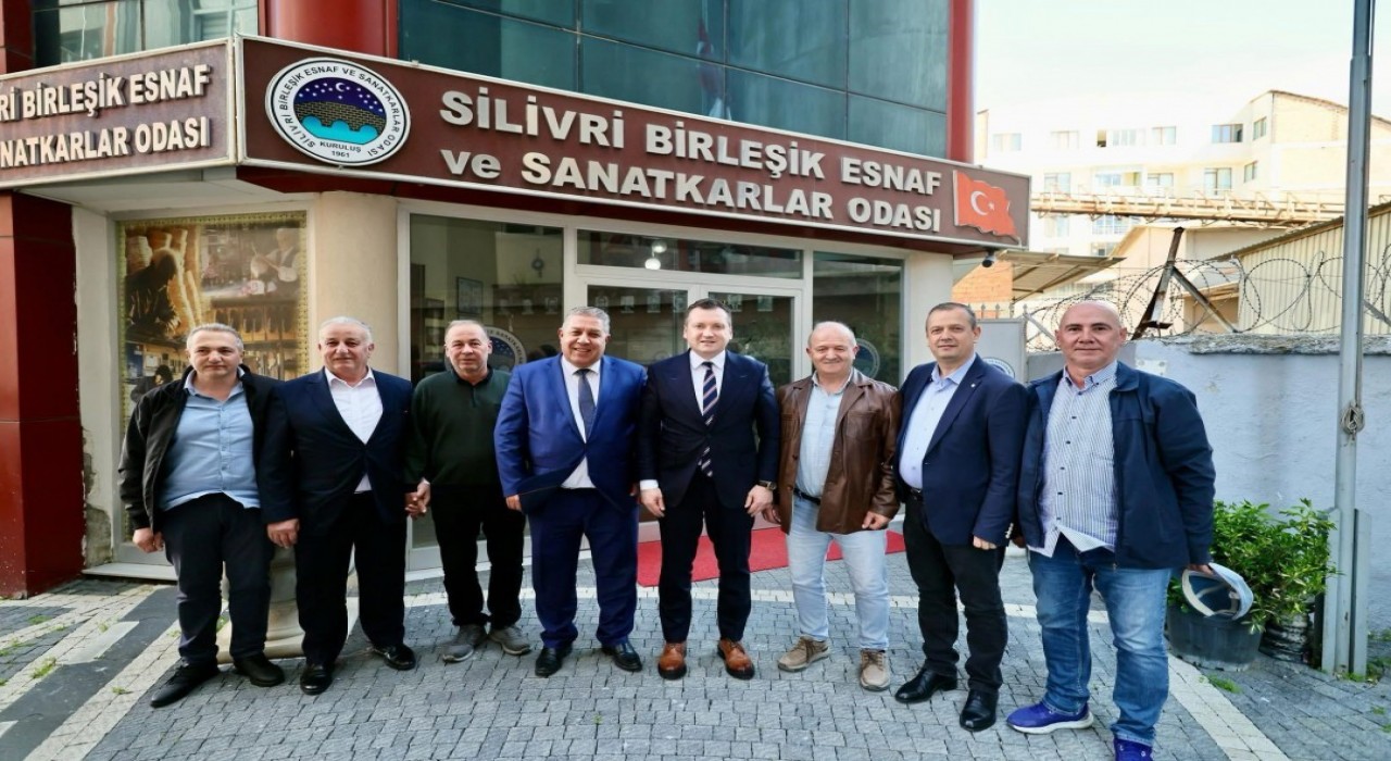 Başkan Balcıoğlu, Silivri Birleşik Esnaf ve Sanatkarlar Odasını ziyaret etti