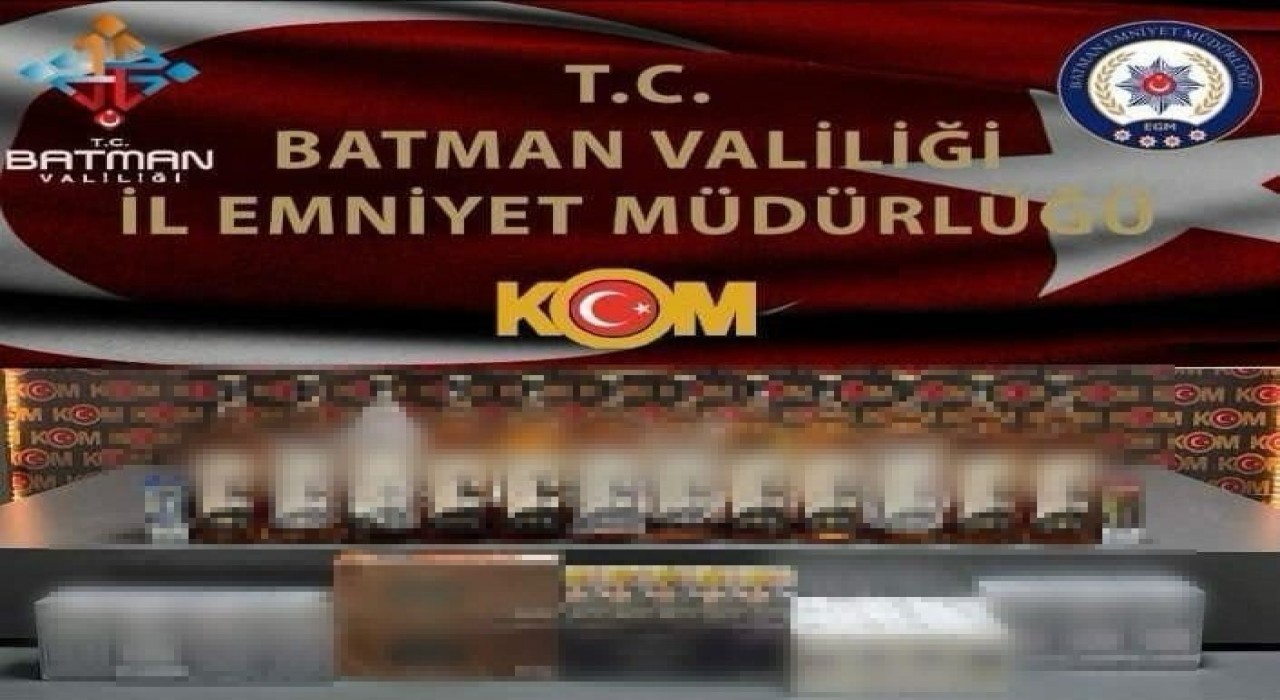 Batmanda kaçak sigara ve alkol ele geçirildi