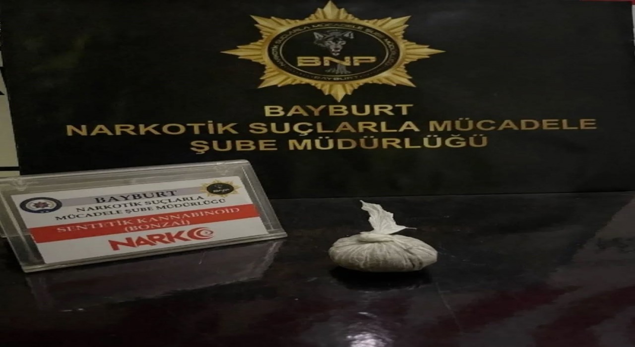 Bayburtta bir şahsa uyuşturucu madde kullanmaktan işlem yapıldı