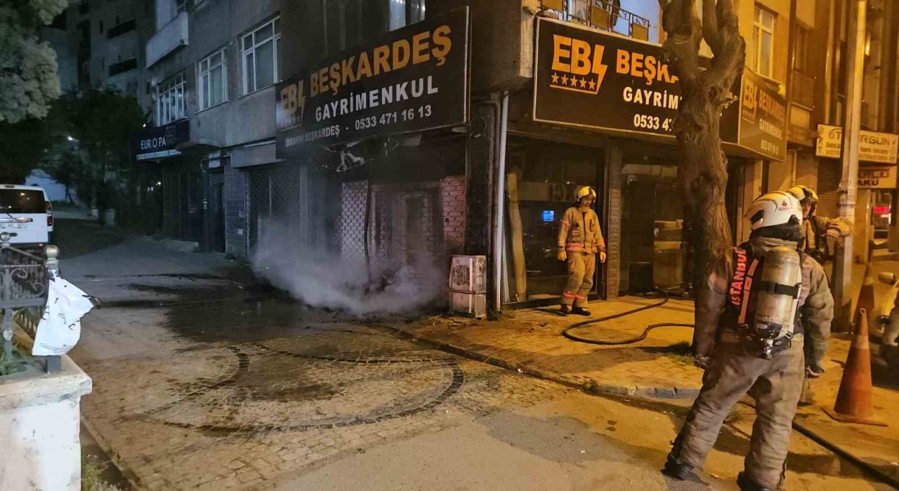 Bayrampaşada korkutan doğal gaz yangını