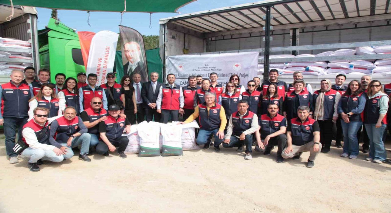 Bigada Çiftçilere Hibeli Çeltik ve Sorgum Tohumu