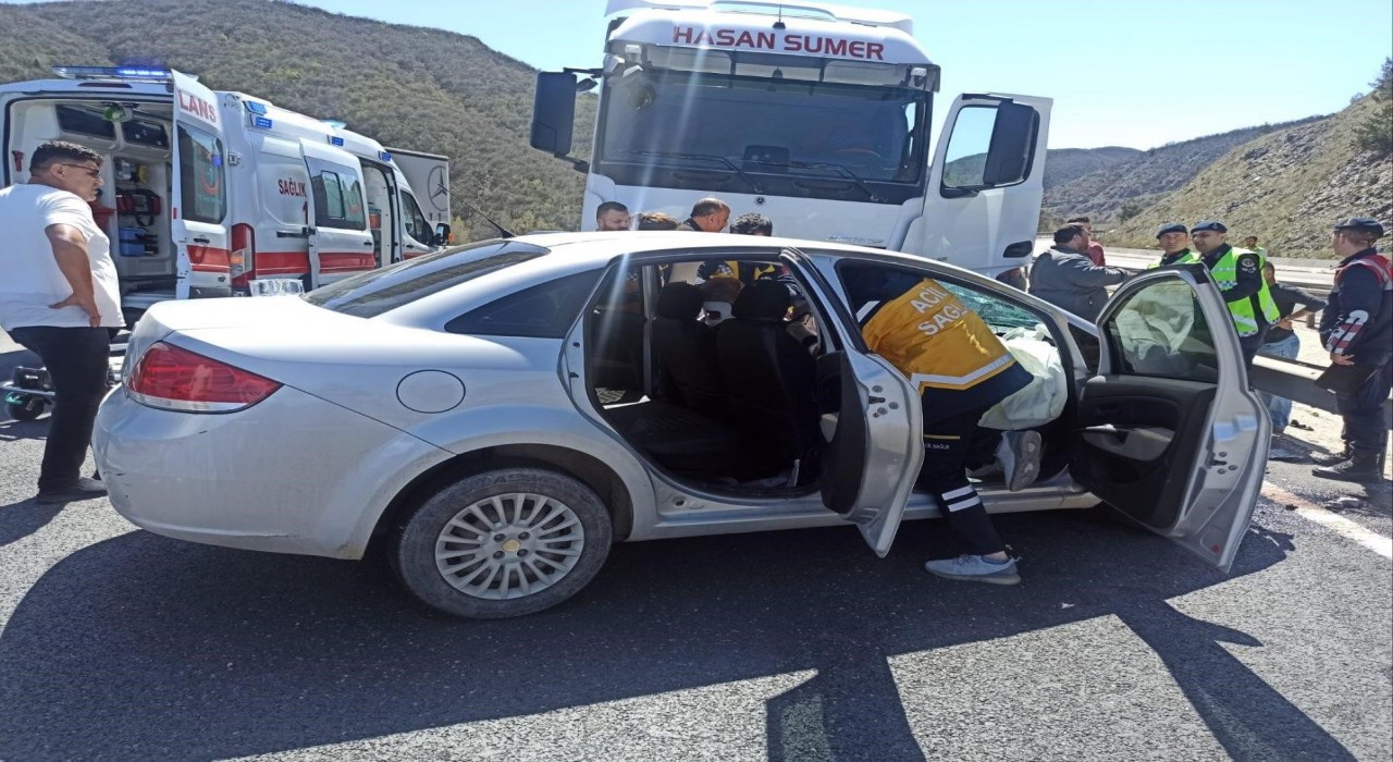 Bilecikte zincirleme trafik kazası; 1 yaralı