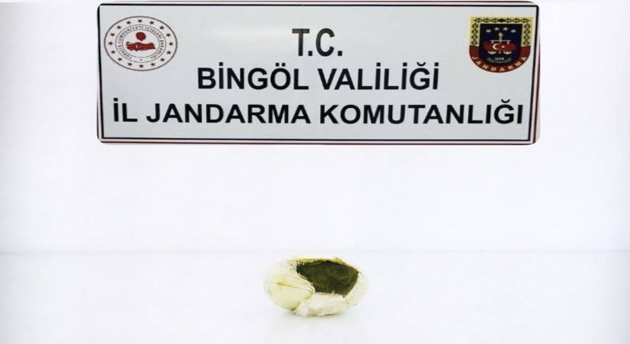 Bingölde jandarmadan uyuşturucu operasyonu