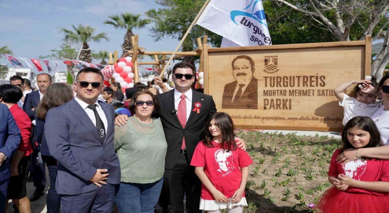 Bodrumda Muhtar Satılmışın adının verildiği park açıldı
