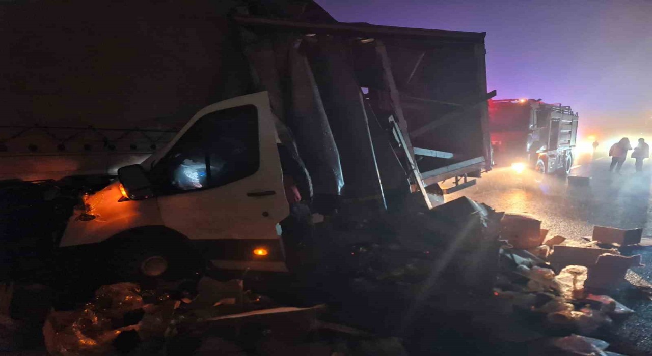Boluda zincirleme trafik kazası: 1 ağır yaralı