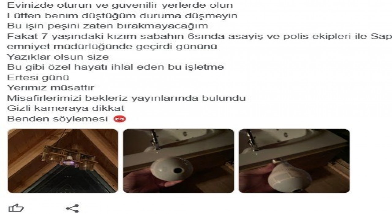 Bungalovdaki gizli kamera skandalında flaş gelişme