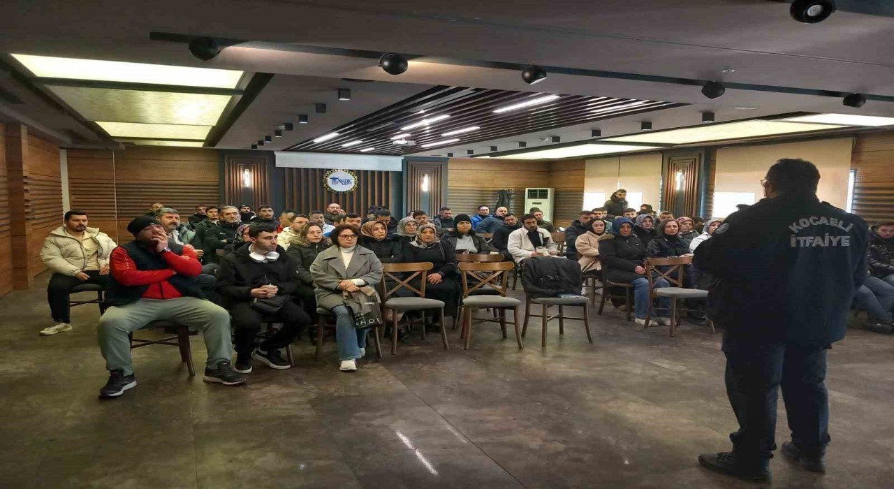 Büyükşehir İtfaiyesinden tesis personellerine yangın eğitimi