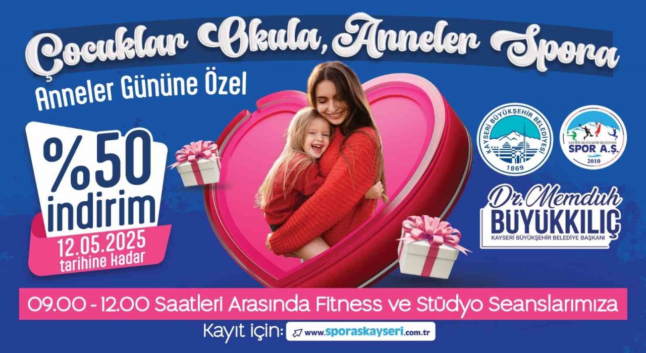 Büyükşehir Spor A.Ş.den Anneler Günü sürprizi: ‘Çocuklar Okula, Anneler Spora