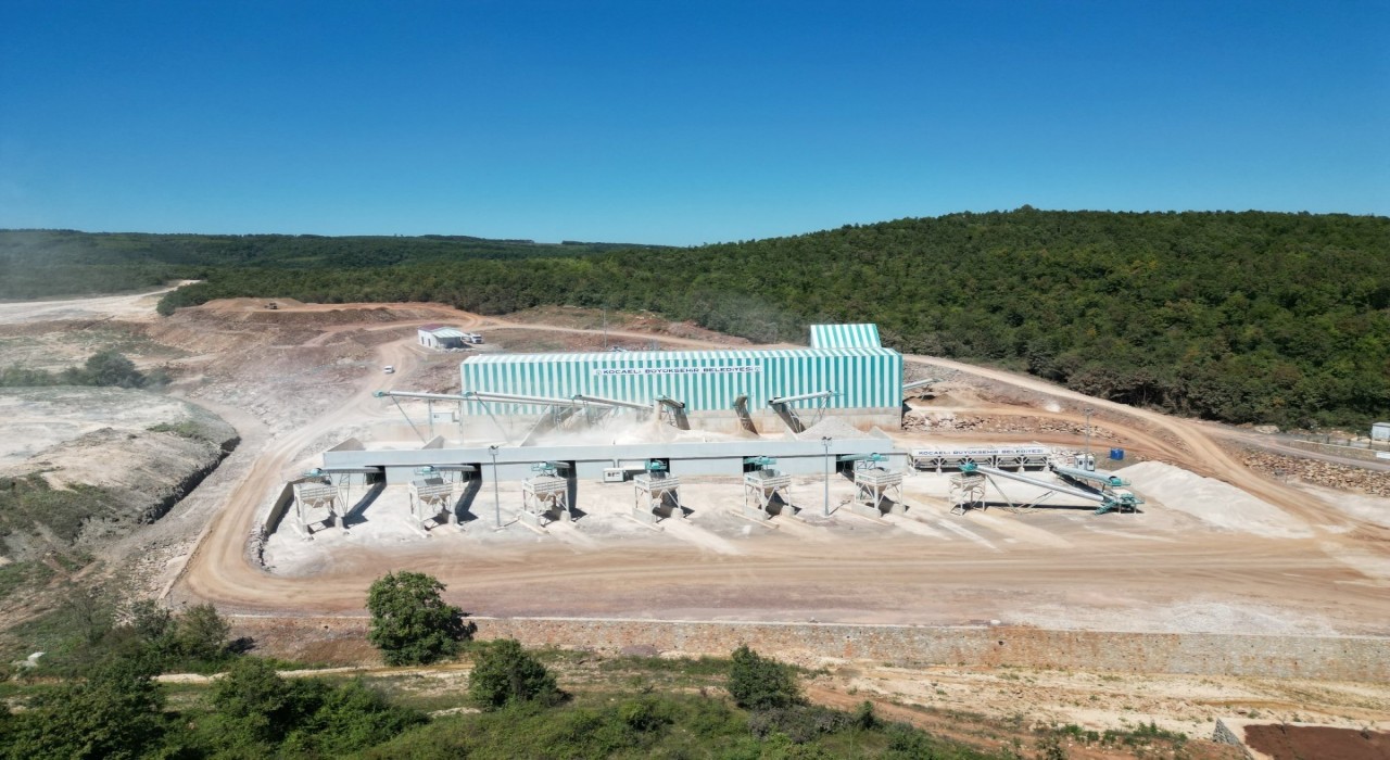 Büyükşehirin tesisinde saatte 500 ton PMT üretiliyor