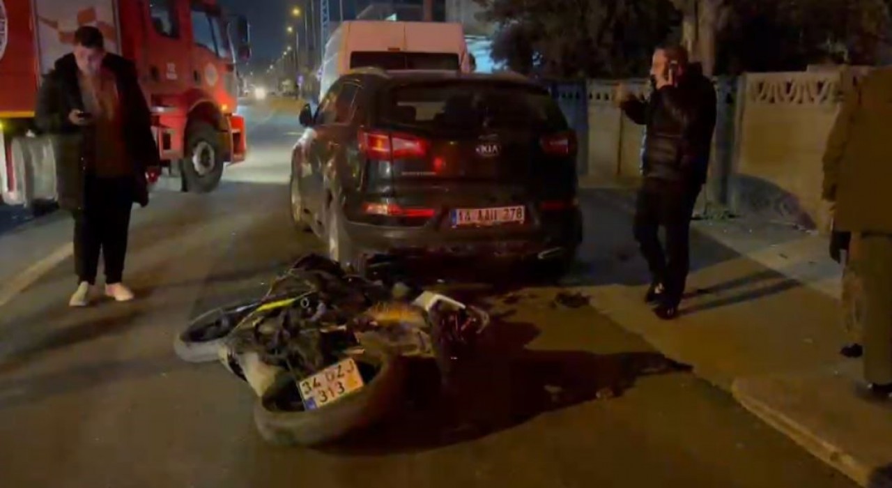 Çerkezköyde iki motosiklet kafa kafaya çarpıştı: 3 yaralı