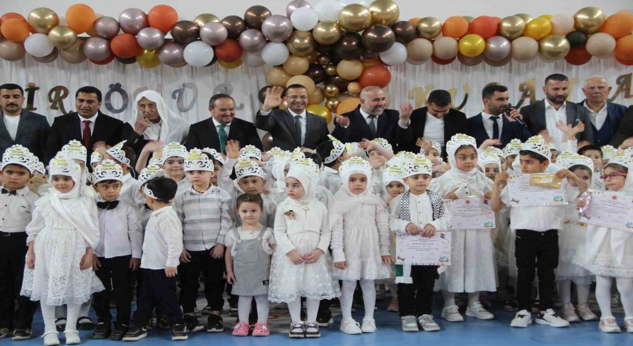 Cizrede 4-6 yaş kurslarında öğrenciler için Kuran-ı Kerime geçiş programı düzenlendi