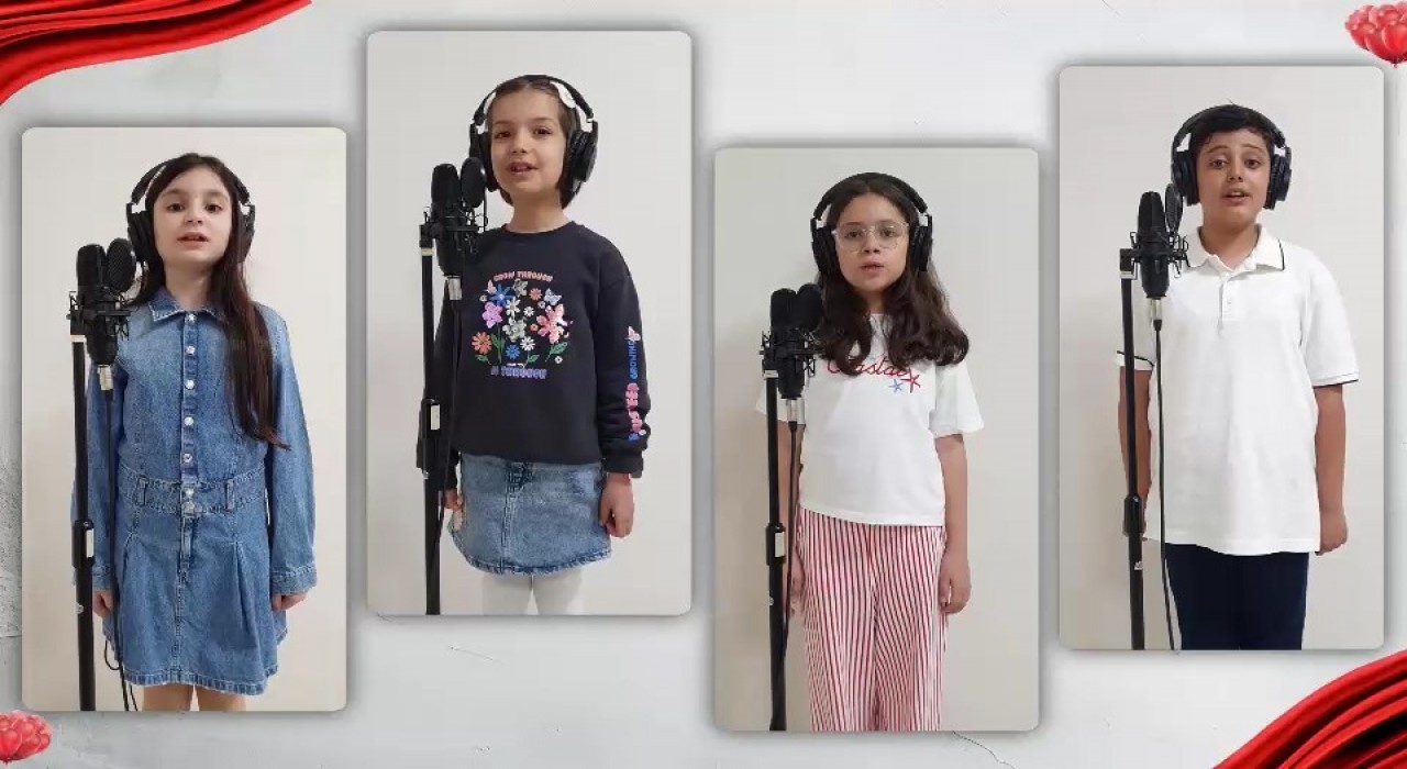 Çocuk korosundan Türk Çocuklarının Sesi klibi