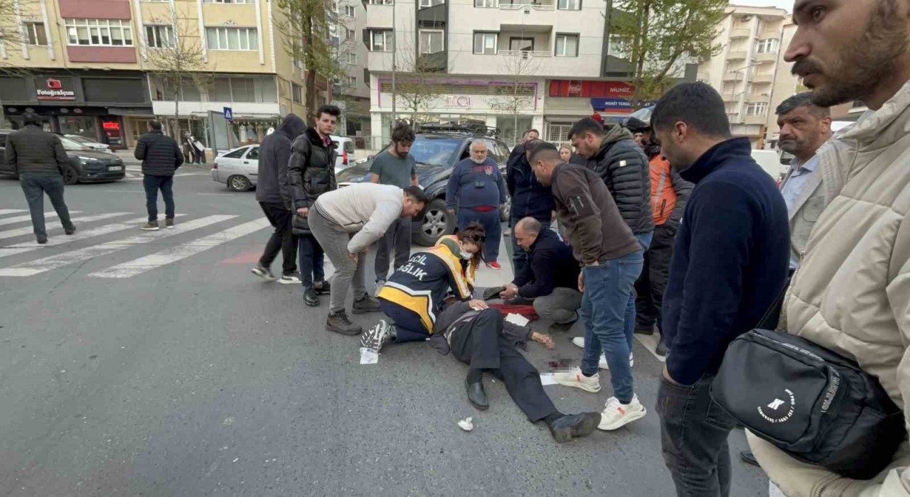 Çorluda alkollü sürücü yaya geçidinde yaşlı adama çarptı