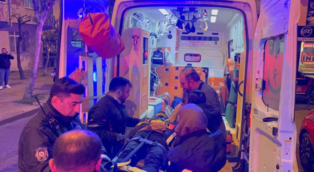 Çorluda otomobil ile motosiklet çarpıştı: 1 yaralı