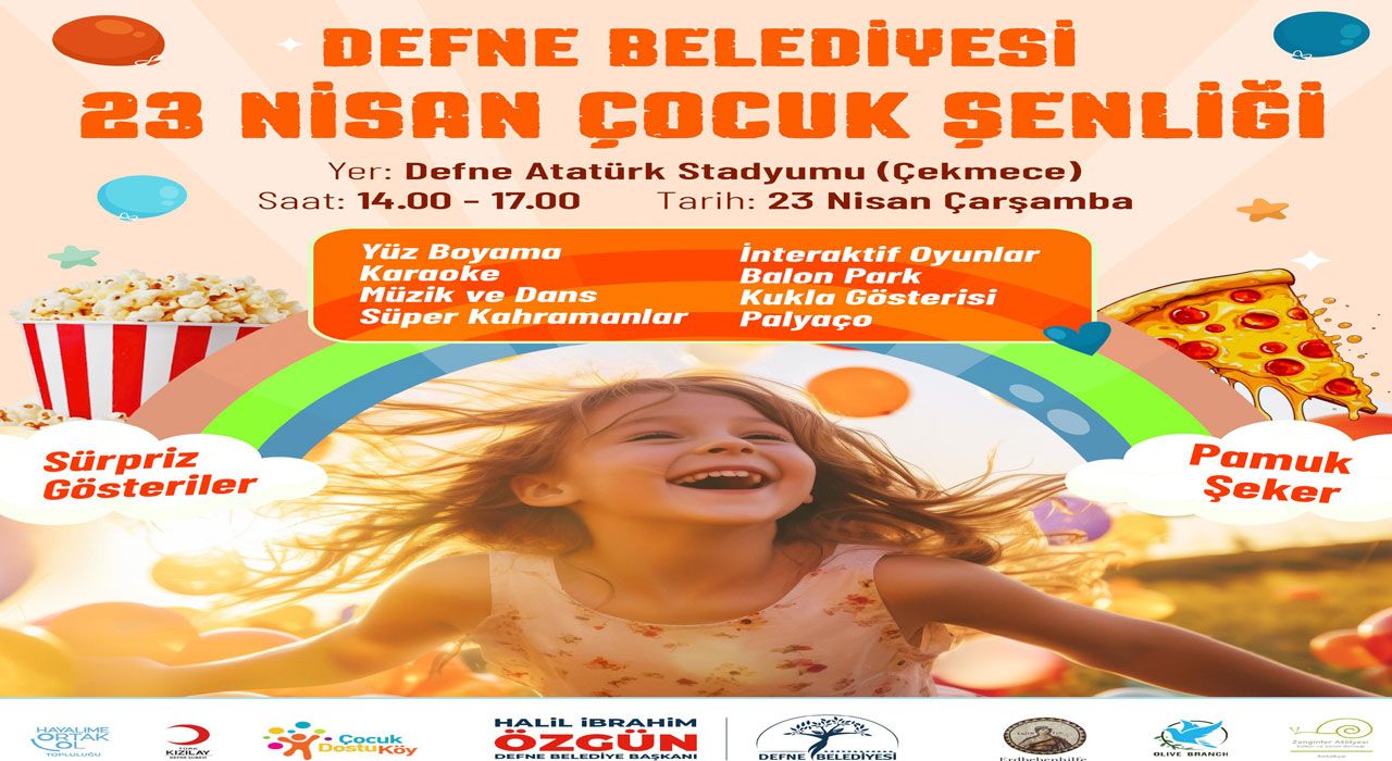 Defne Belediyesi’nden 23 Nisan’a Özel Çocuk Şenliği ve Satranç Turnuvası