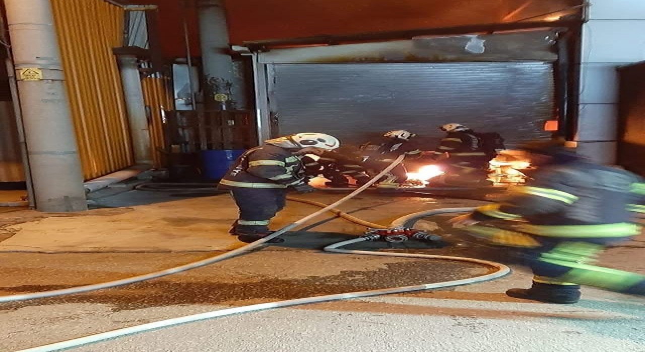 Denizlide bir işyerinde çıkan yangın korkuttu