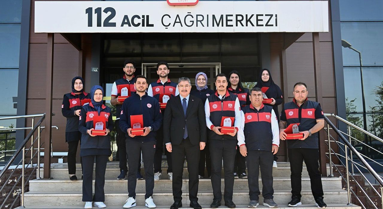 Dereceye Giren Acil Çağrı Merkezi Personellerine Ödül