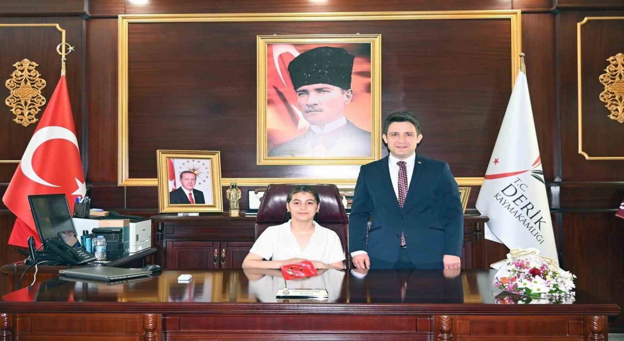 Derikte öğrencinin duygu dolu mektubuna Kaymakam Bayraklı kayıtsız kalmadı