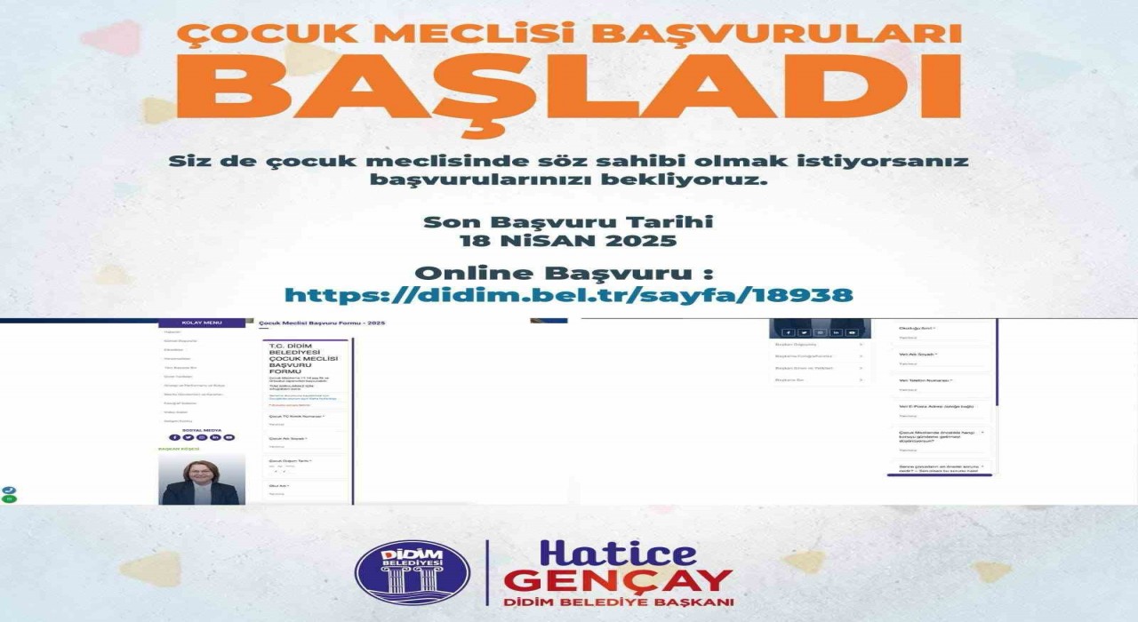 Didim Belediyesinin örnek projesi için başvurular başladı