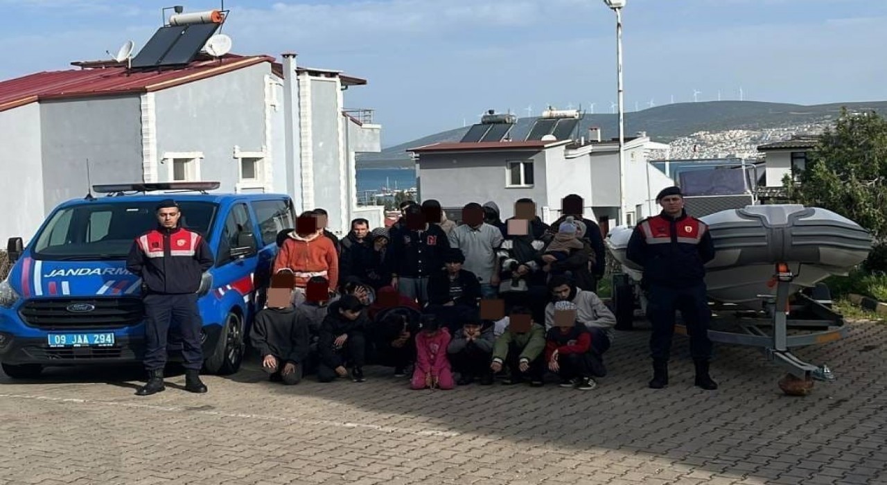Didimde 4 organizatör, 36 düzensiz göçmen yakalandı