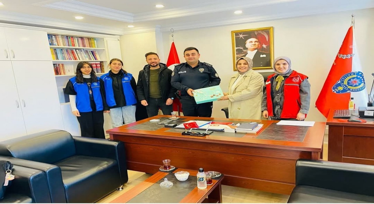 Diyadin Gençlik Merkezinden Emniyet Teşkilatına anlamlı ziyaret