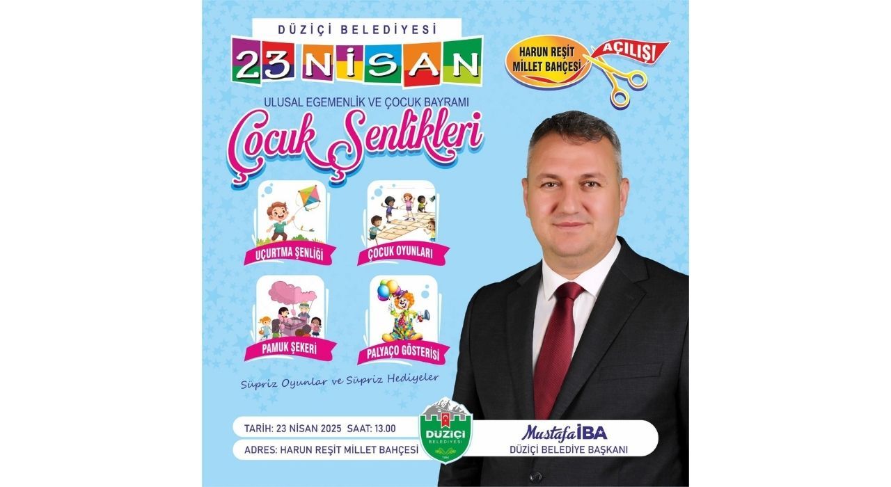 Düziçi Belediyesi’nden 23 Nisan’a Özel Çocuk Şenliği