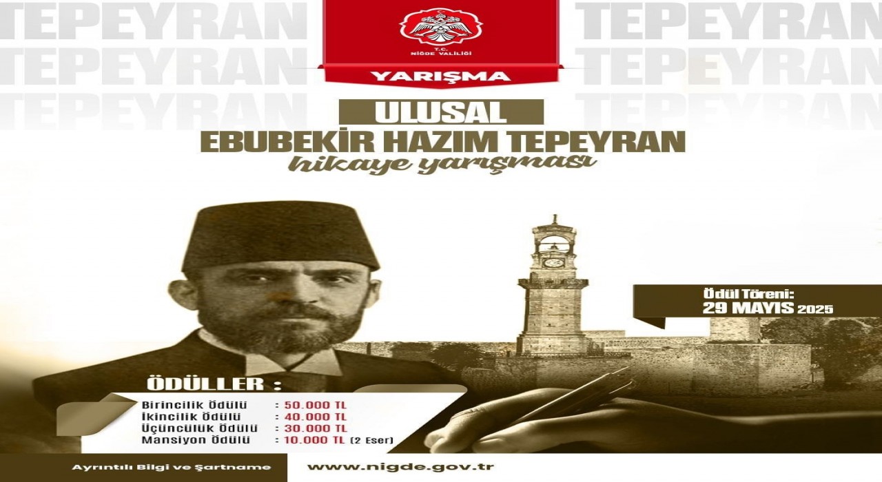 Ebubekir Hazım Tepeyran Ulusal Hikâye Yarışmasına yoğun ilgi