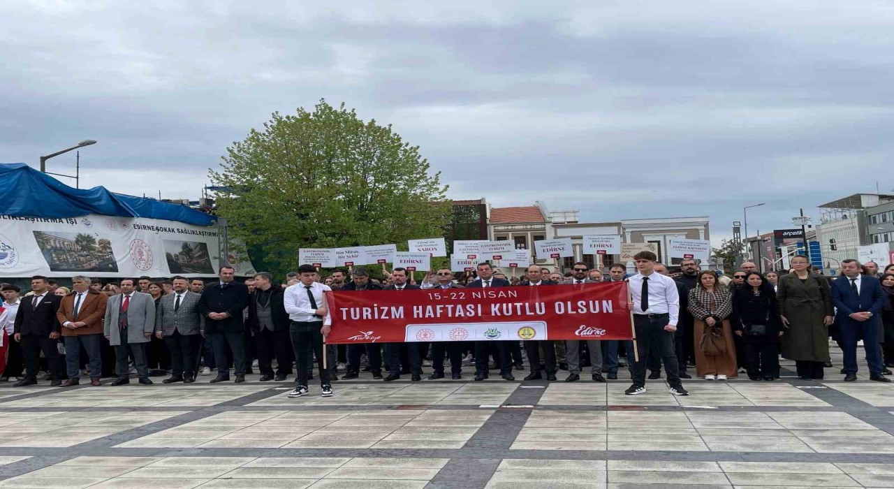 Edirnede Turizm Haftası kutlamaları renkli görüntülerle başladı