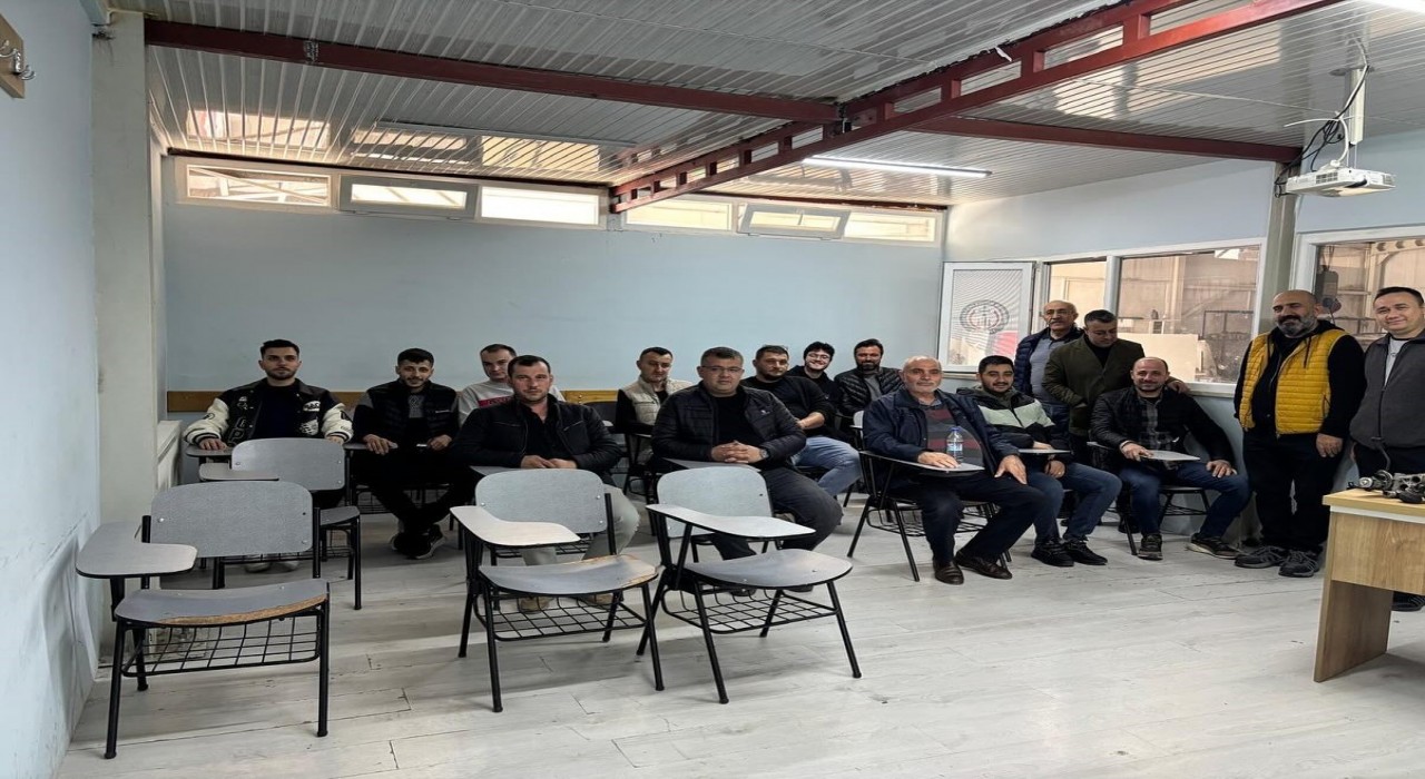 Edremitte egzoz emisyon ölçüm elemanı kursu tamamlandı