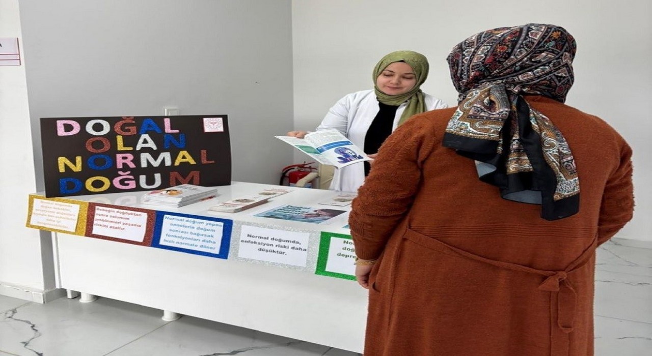 Elazığda doğal olan normal doğum etkinliği