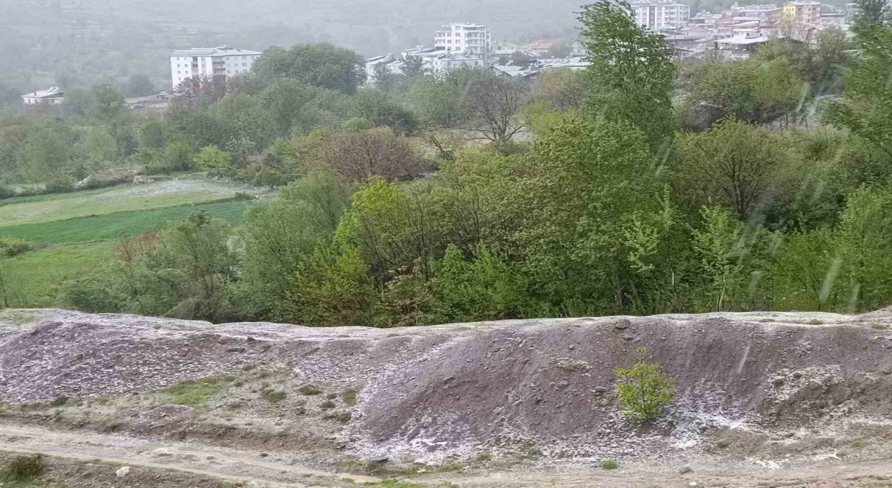 Elazığda dolu yağışı etkili oldu