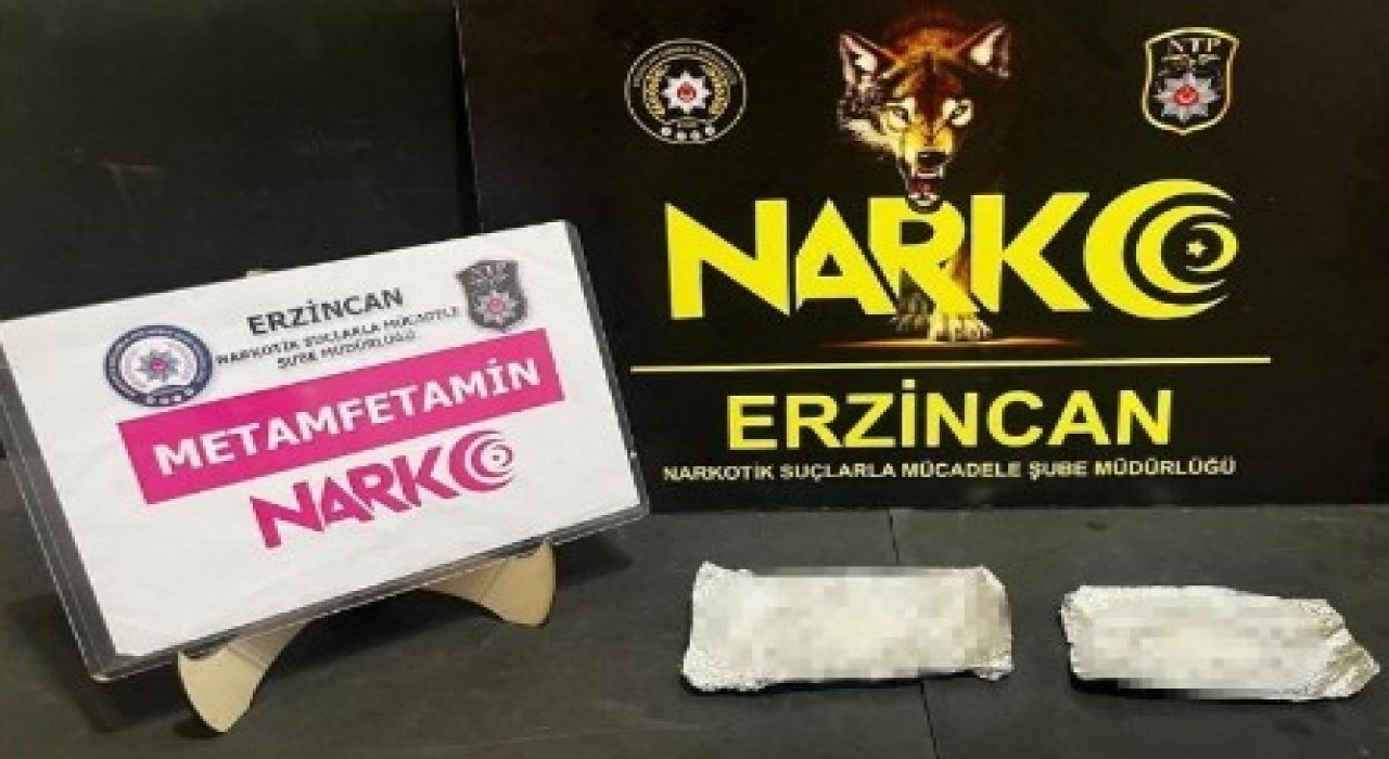 Erzincanda bir miktar uyuşturucu madde ele geçirildi