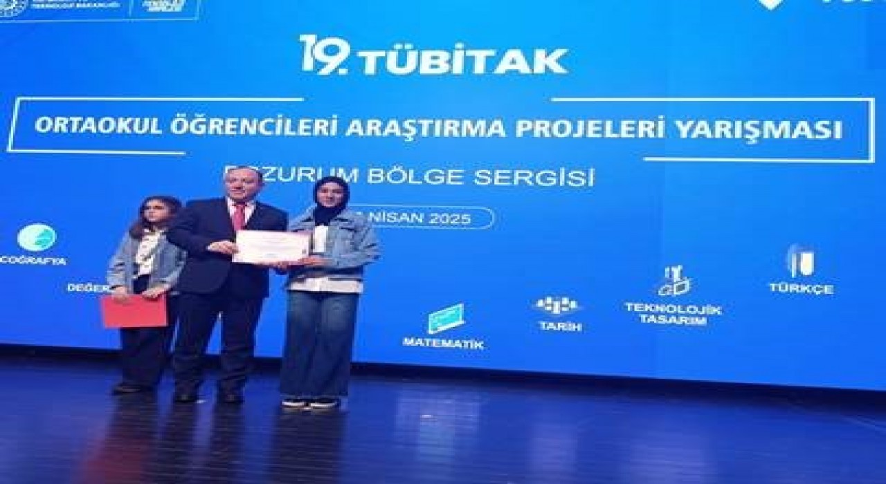 Erzurum Yakutiye Faik Güngör Ortaokulundan TÜBİTAKta büyük başarı