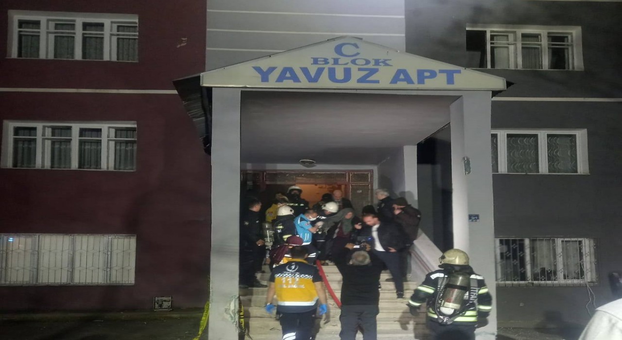 Erzurumda korkutan yangın