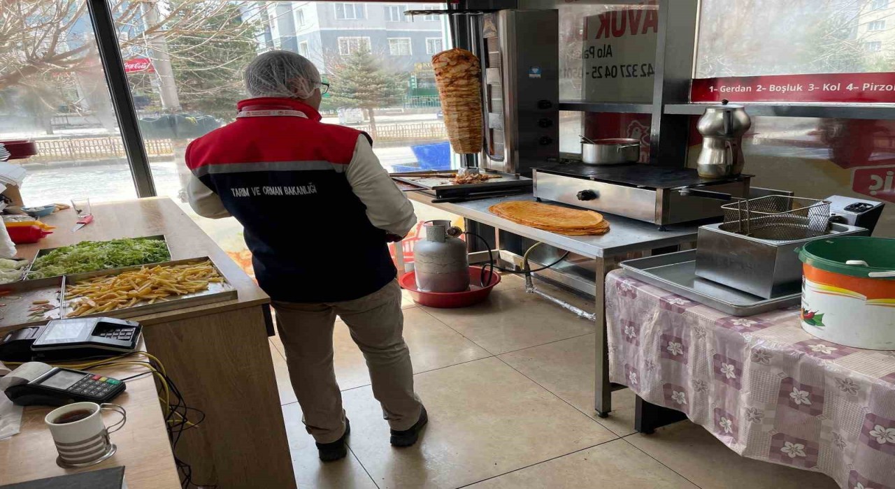 Erzurumda tavuk dönercilere denetim
