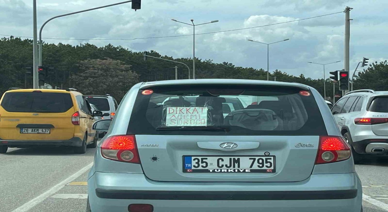 Eskişehirde sürücünün aracına astığı not dikkat çekti