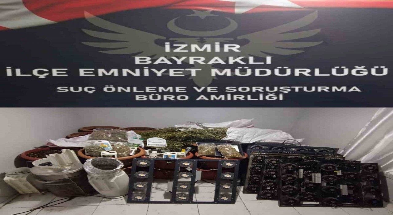 Ev değil zehir imalathanesi: İzmirde polisten uyuşturucu baskını